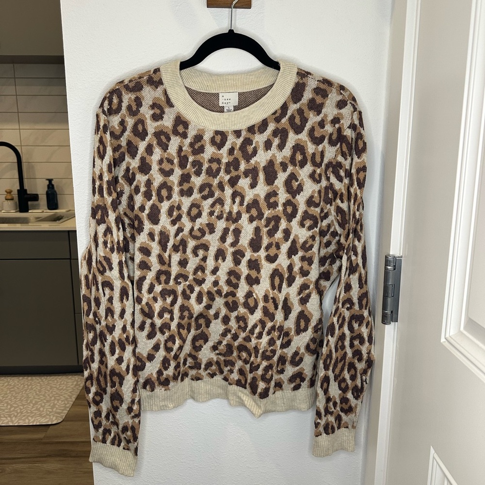 A New Day Animal Print Sweater